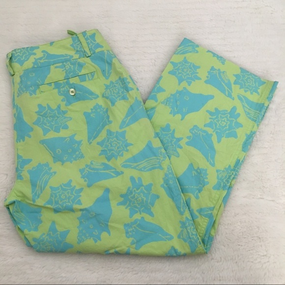 Lilly Pulitzer Sea Shells Crop Pants size 4 - Picture 2 of 6